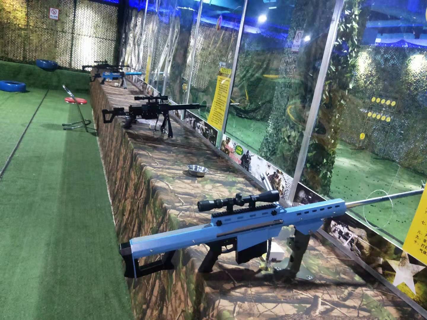 游乐气炮枪射击设备一般都是用什么材料做的?